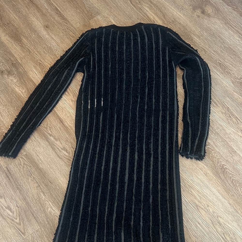 Louis Vuitton Black Textured Long Sleeve Dress - Picture 8 of 10